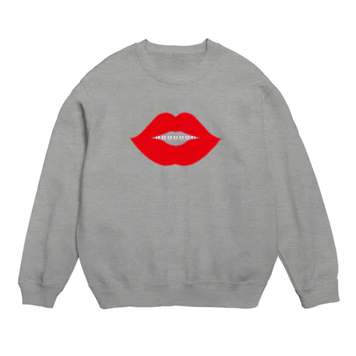 Eating lips Crew Neck Sweatshirt