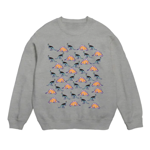 恐竜パーティー Crew Neck Sweatshirt