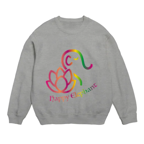 HappyElephant（マルチピンク） Crew Neck Sweatshirt