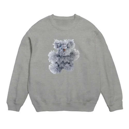 手作りクマ　グレー Crew Neck Sweatshirt