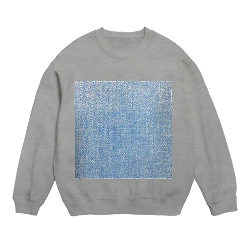 異素材感ですがプリント Crew Neck Sweatshirt