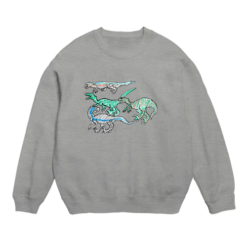 青のラプトル Crew Neck Sweatshirt