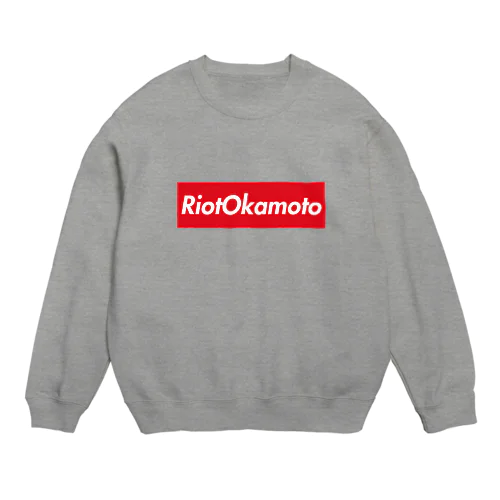 Riot岡本ボックスロゴアイテム Crew Neck Sweatshirt