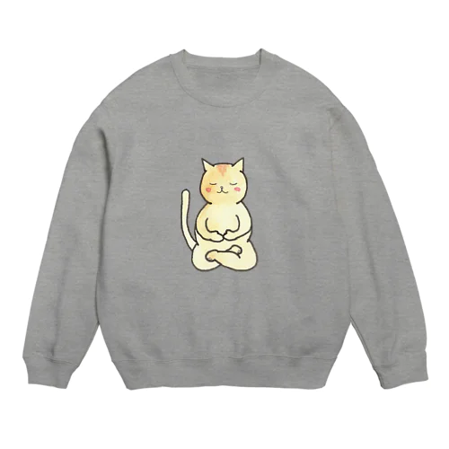 まいんどふるねこ Crew Neck Sweatshirt