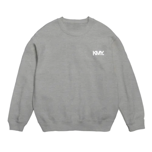 KMY.ロゴ白 Crew Neck Sweatshirt