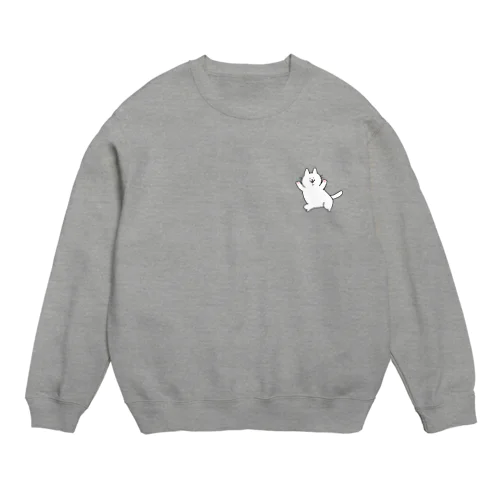 白猫うえ〜い Crew Neck Sweatshirt