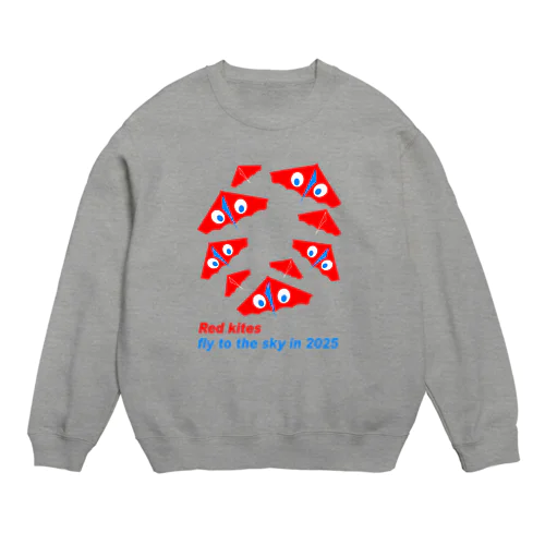 赤いカイト Crew Neck Sweatshirt