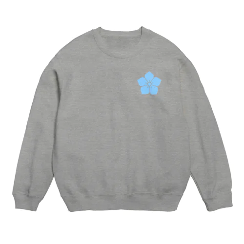 明智光秀（水色桔梗紋） Crew Neck Sweatshirt