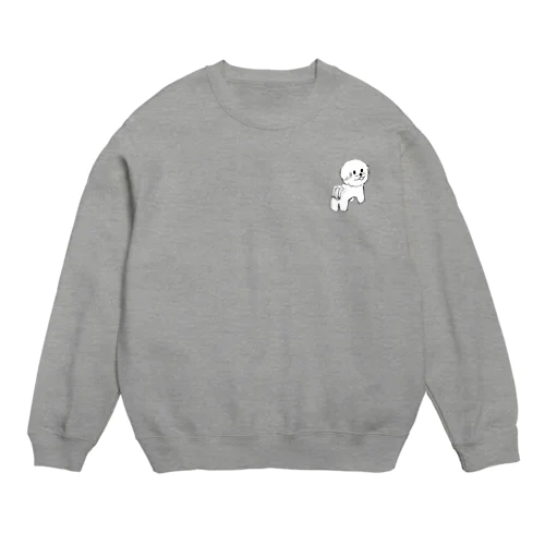 ふりかえりビション Crew Neck Sweatshirt