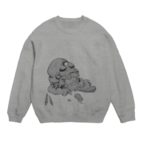 憂鬱.天才なのに Crew Neck Sweatshirt