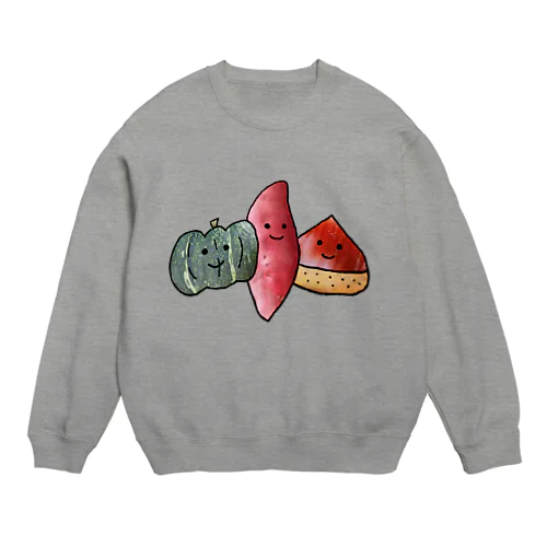 秋の味覚たち Crew Neck Sweatshirt