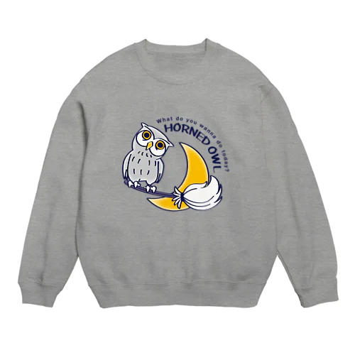 CT71 夜の誘惑 HORNED OWL_A Crew Neck Sweatshirt