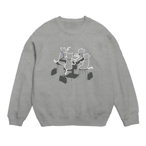 ねこ麻雀 Crew Neck Sweatshirt