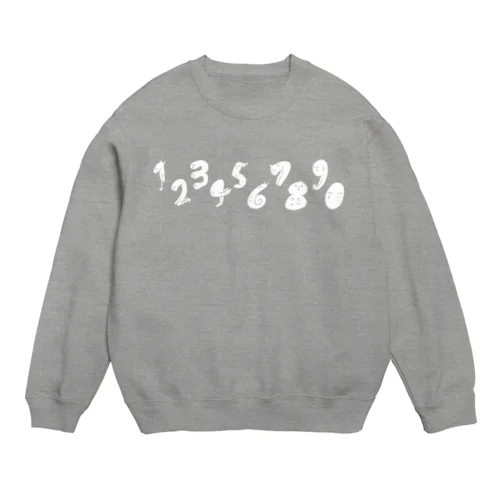 おばけ数字 Crew Neck Sweatshirt