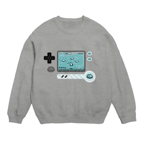 ボタンいっぱいパンダゲーム Crew Neck Sweatshirt