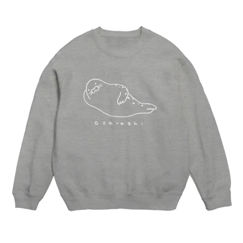 ごろごろアザラシ(ホワイト) Crew Neck Sweatshirt