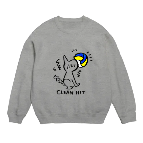 くりーんひっと猫 Crew Neck Sweatshirt