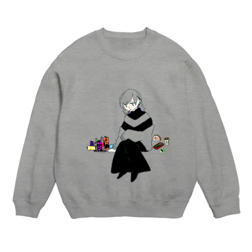 束の間〖背景無し〗 Crew Neck Sweatshirt