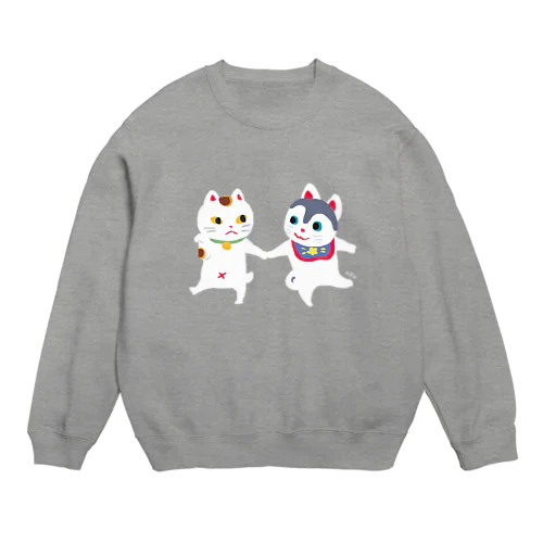 TOYTOY＜犬張り子と招き猫＞ Crew Neck Sweatshirt