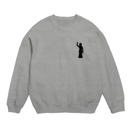 おはなまつり（黒） Crew Neck Sweatshirt