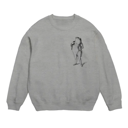 グランヴィル「蛙」＜アンティーク・プリント＞ Crew Neck Sweatshirt