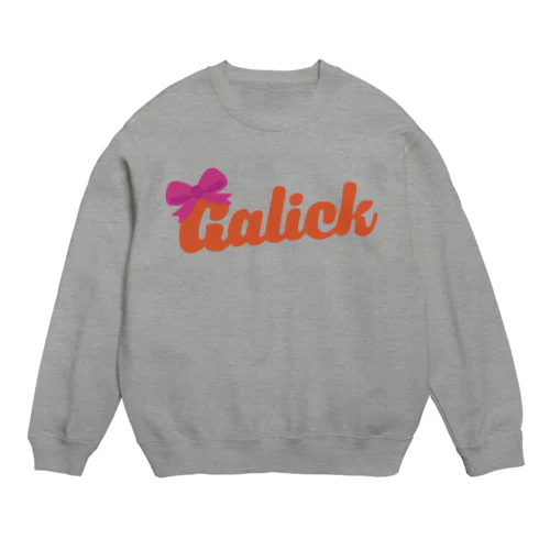 Galickロゴ（女の子） Crew Neck Sweatshirt