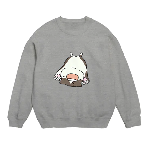 作業させてくれない猫 Crew Neck Sweatshirt