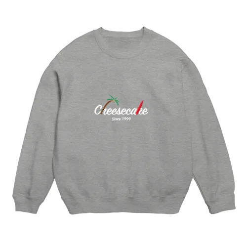 cheesecake_white_logo Crew Neck Sweatshirt