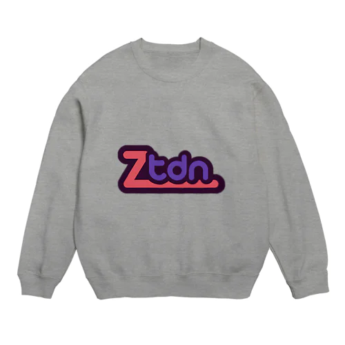 Simple Ztdn Logo Crew Neck Sweatshirt