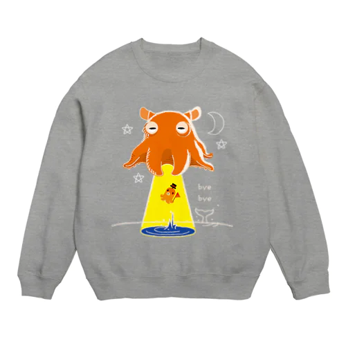 たこさんwinなーとメンダコUFO Crew Neck Sweatshirt