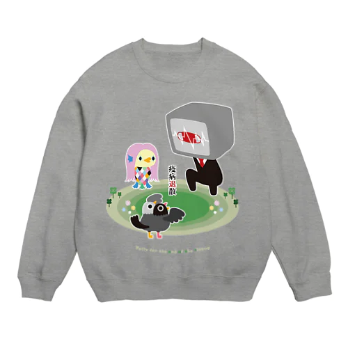 【TVman４】 Crew Neck Sweatshirt