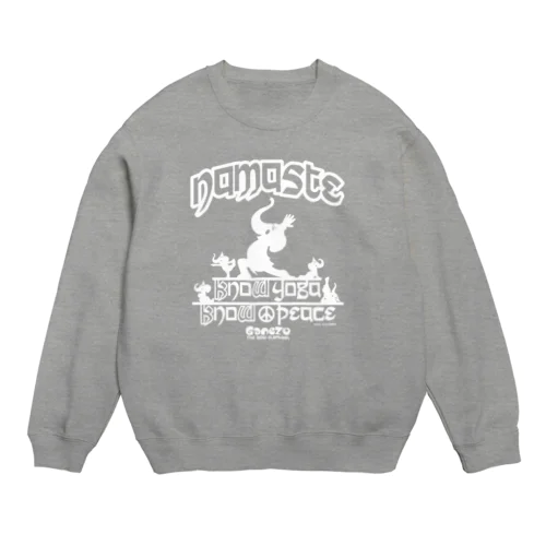 ヨガの先生ガネゾーくん Crew Neck Sweatshirt