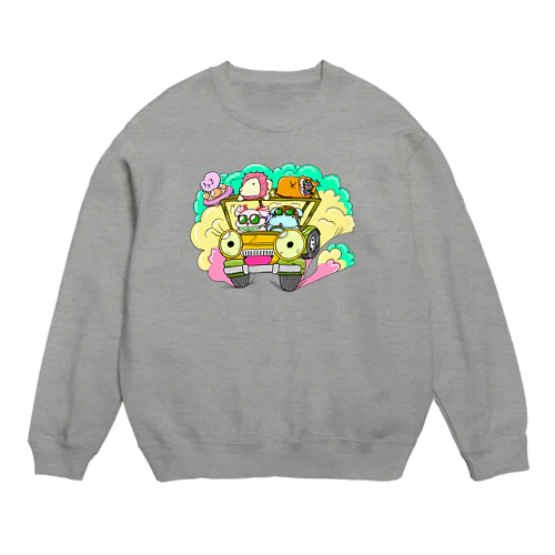 ドライブしちゃうよ。【カラー版】 Crew Neck Sweatshirt