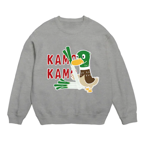 鴨カモ カモかもB Crew Neck Sweatshirt