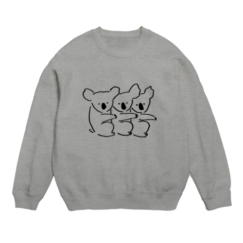 コアラ三兄弟 Crew Neck Sweatshirt