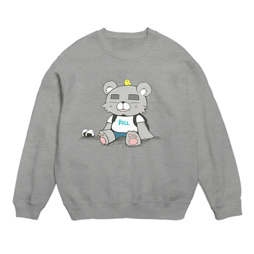 おすわり(白クマ)  Crew Neck Sweatshirt