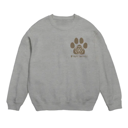 肉球シードオブライフ（カフェオレ） Crew Neck Sweatshirt