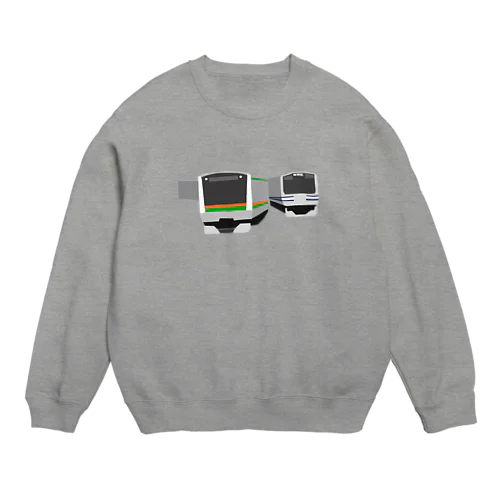 東海道線と横須賀線 Crew Neck Sweatshirt