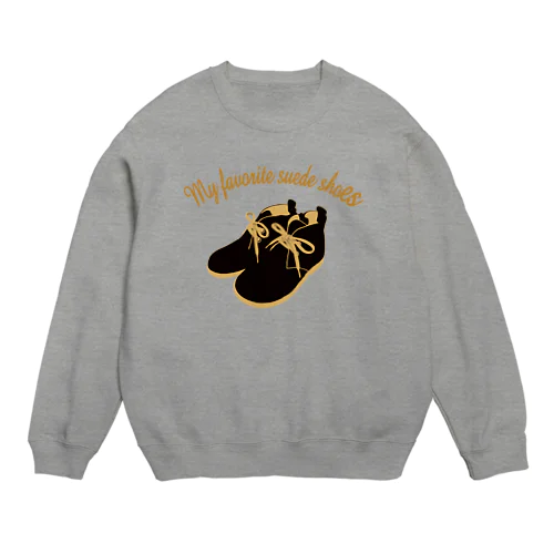 お気に入りのスウェードシューズ Crew Neck Sweatshirt