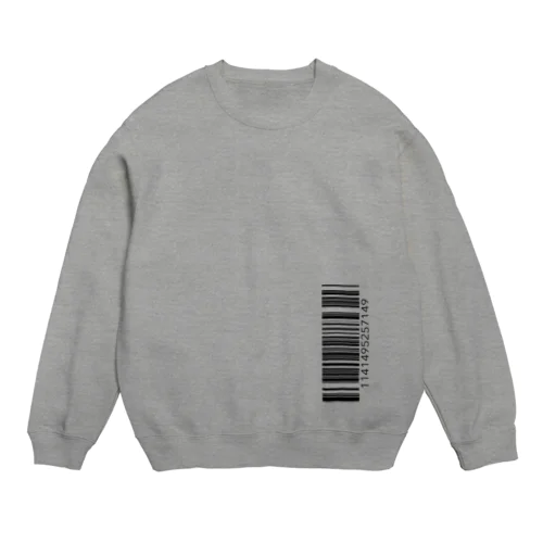 annieバーコード クロ Crew Neck Sweatshirt