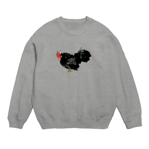 ちゃぼこさん　鶏　矮鶏 Crew Neck Sweatshirt