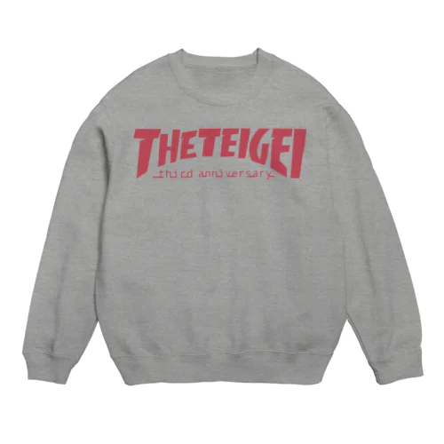 【赤ロゴ】ていげい３周年記念 Crew Neck Sweatshirt