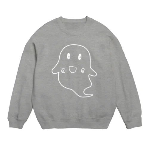 おばけ　しろ Crew Neck Sweatshirt