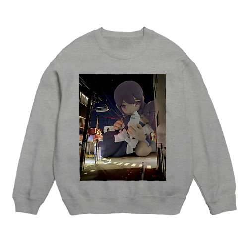 二人(前面) Crew Neck Sweatshirt