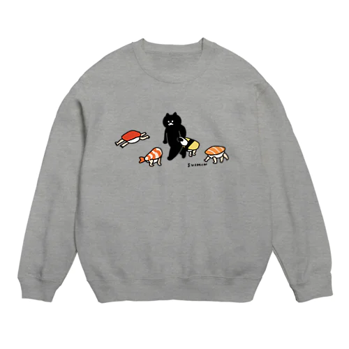 歩きだした寿司 Crew Neck Sweatshirt