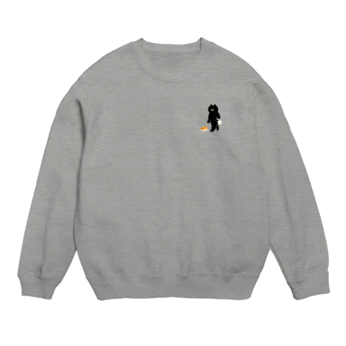 【小】平凡なサーモン握り Crew Neck Sweatshirt