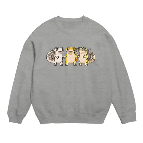 うちのレオパ+α Crew Neck Sweatshirt