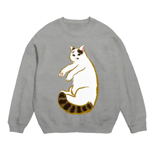 【保護猫支援グッズ】メロンちゃんといっしょ Crew Neck Sweatshirt