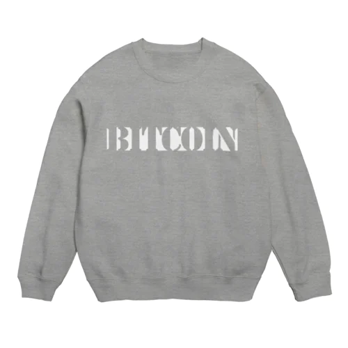 Bitcoin-form Crew Neck Sweatshirt