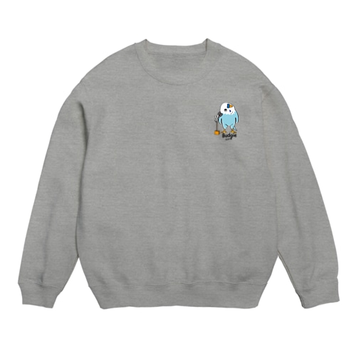 インコのそらちゃんキーホル Crew Neck Sweatshirt